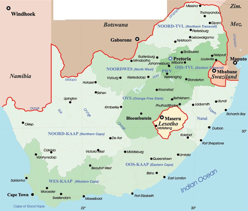 Bloemfontein map